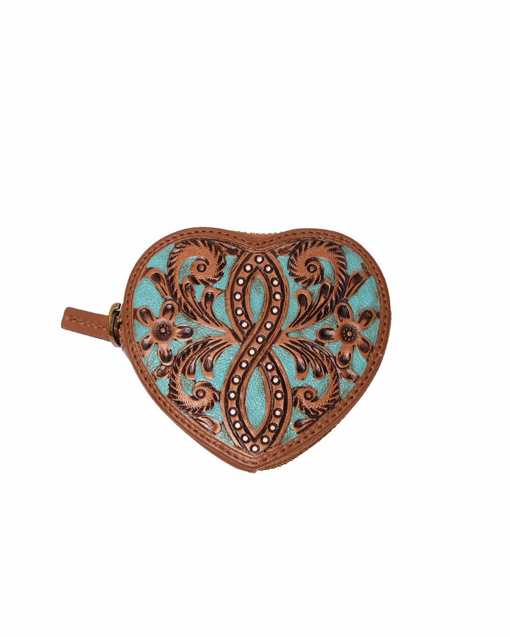 Loyal West Cupid Coin Pouch Handtooled Leather - Whiskey & Water