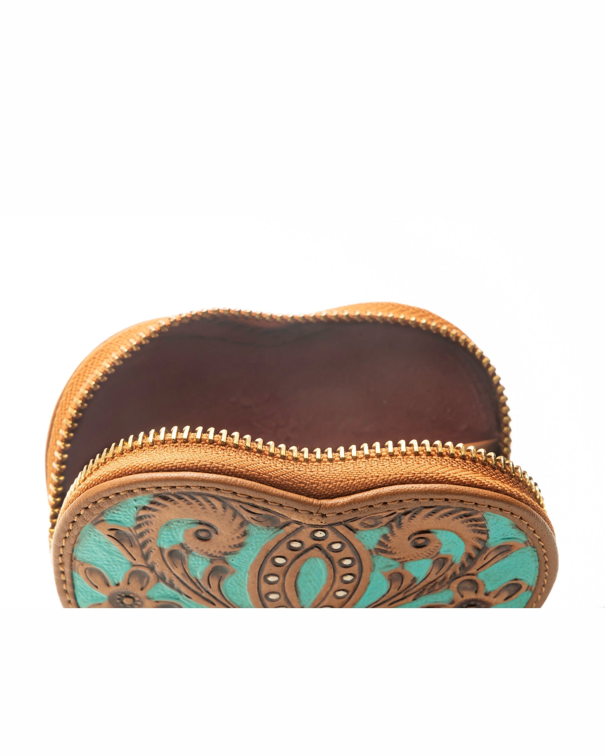 Loyal West Cupid Coin Pouch Handtooled Leather - Whiskey & Water