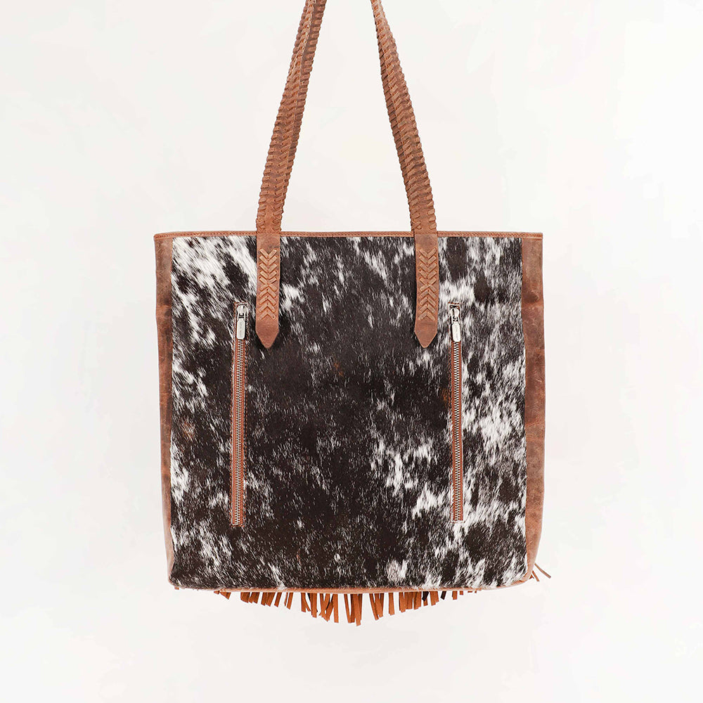 Loyal West Hide And Fringe Large Cowhide Purse